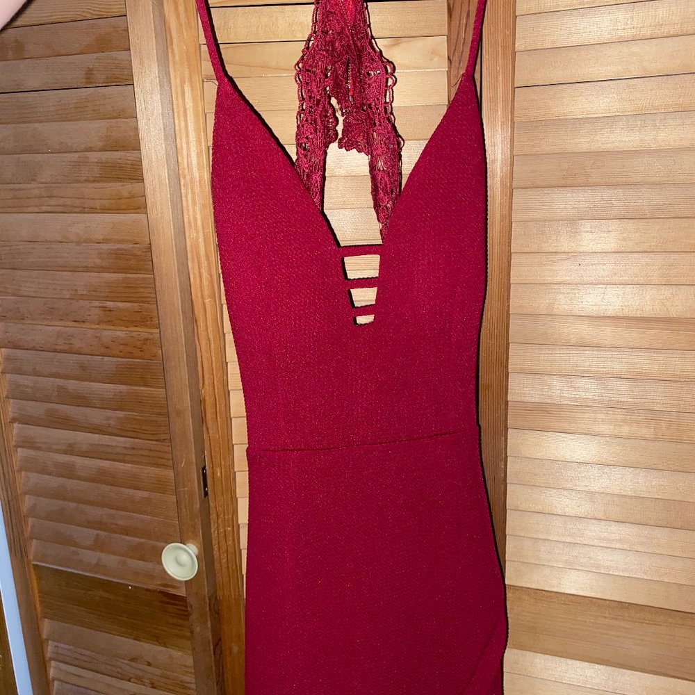 Burgundy Dress